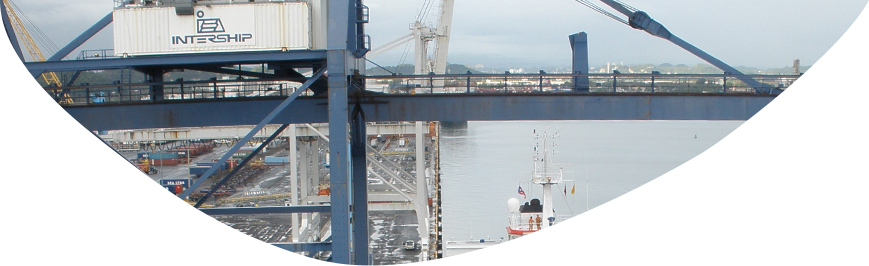Close up shot of dock crane